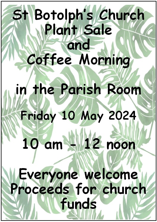 Plant Sale & Coffee Morning 10.00 to Noon