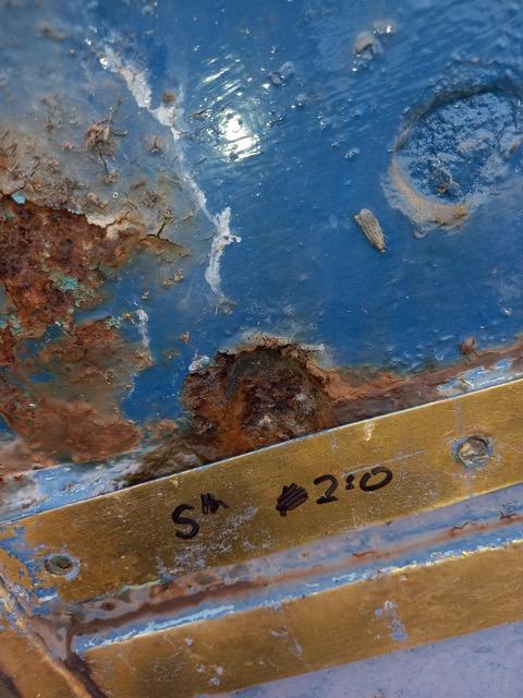 Damage to clock face